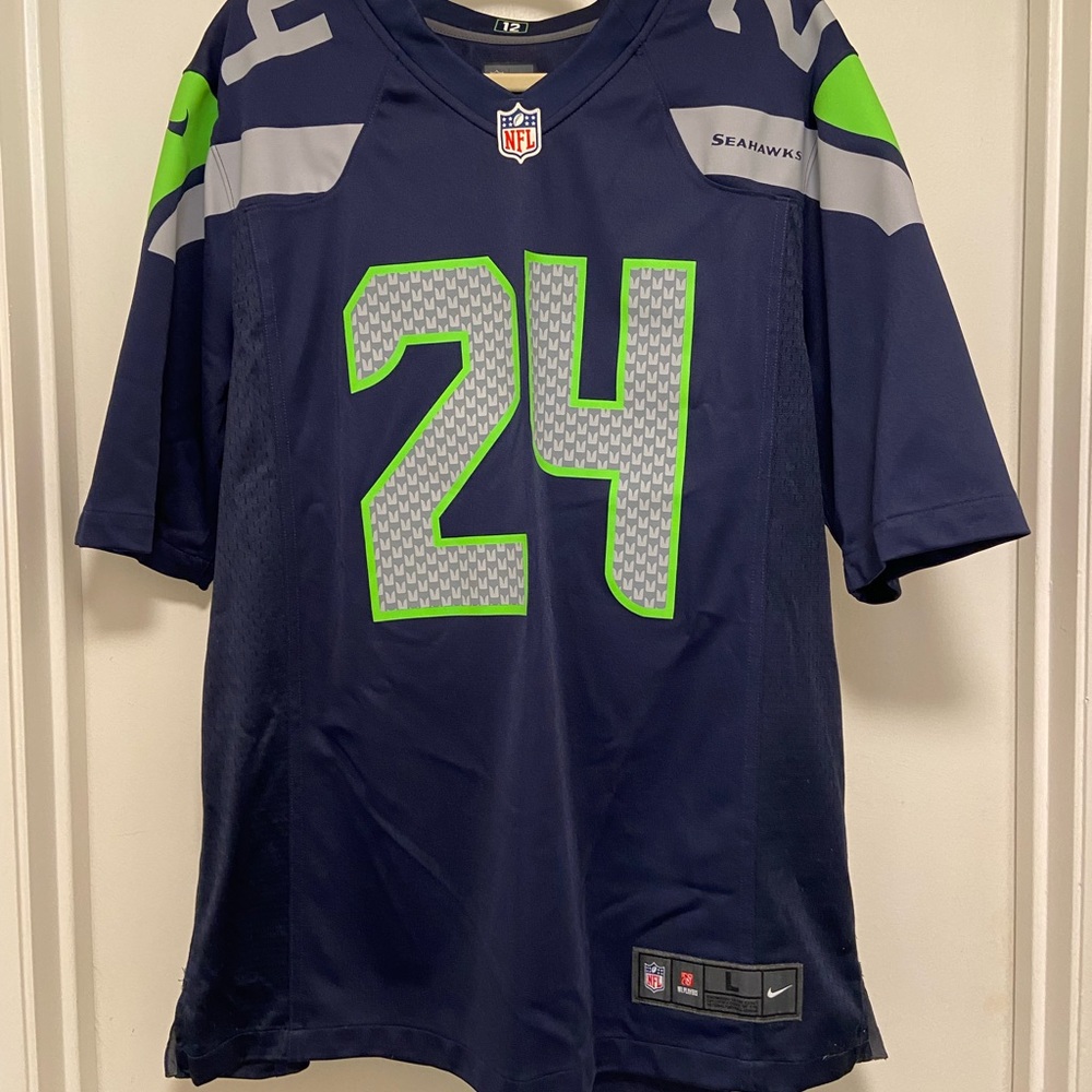 Marshawn Lynch #24 Seattle Seahawks football jersey